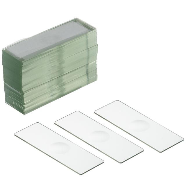 BRESSER Blank Slides with Well - 50 pieces 