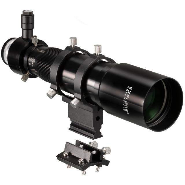 EXPLORE SCIENTIFIC 10x60 Finder and Guider Scope with Helical Focuser, 1.25inch and T2 connection 