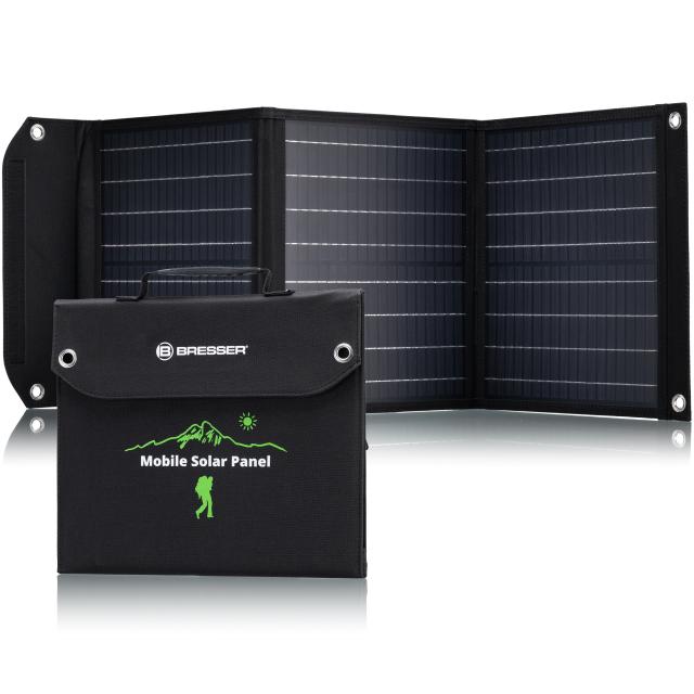 BRESSER Mobile Solar Charger 40 Watt with USB and DC output 