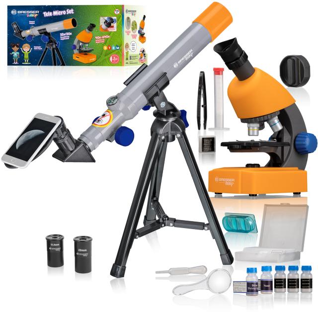 BRESSER JUNIOR Microscope & Telescope Set 